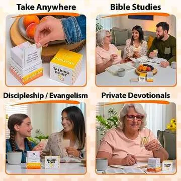 200 Conversation Cards for Christians Game - Explore Your Faith and Have Fun on Family Game Night, Bible Study or Youth Groups - Perfect for Church Groups, Couples Game Night, Easter Gifts