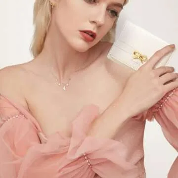 Stylish Sunwel Bow Wallet for Girls and Women - Cream