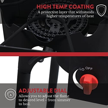 Gas One Propane Double Burner Camp Stove Outdoor Cooking