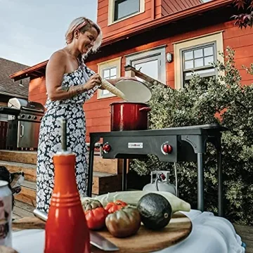 Gas One Propane Double Burner Camp Stove Outdoor Cooking