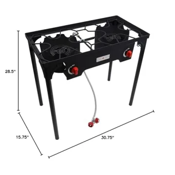Gas One Propane Double Burner Camp Stove Outdoor Cooking