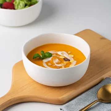 AmorArc Stoneware Cereal Bowls Set of 4 Microwave Safe