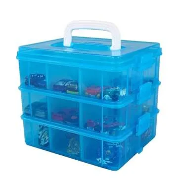 Say & Play 3-Tier Storage Container - 18 Compartment Organizer