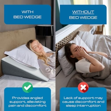 Kӧlbs Bed Wedge Pillow for Sleep Apnea and Back Pain