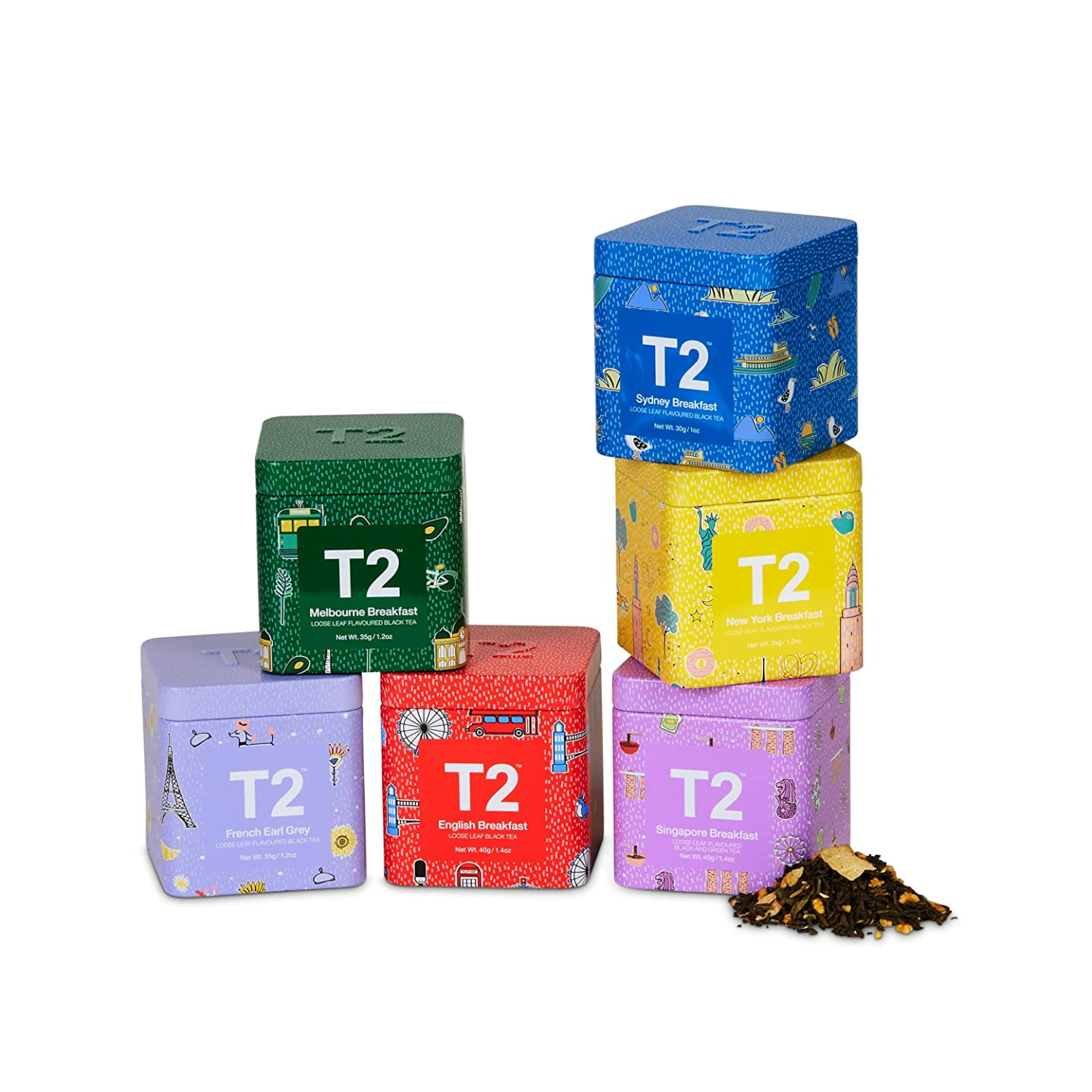 T2 Tea Black Tea Gift Pack - Mini Edition 7.6 Oz