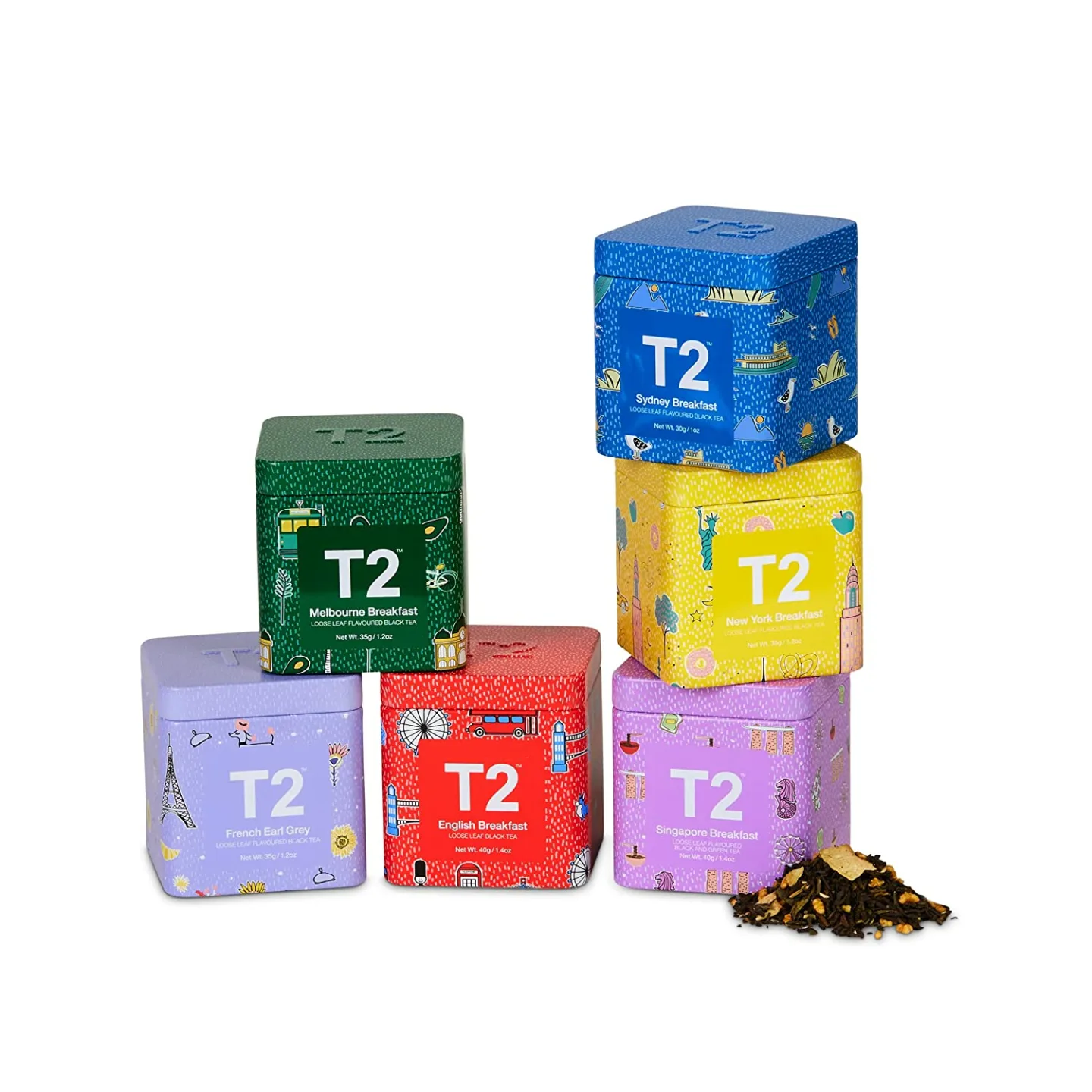 T2 Tea Black Tea Gift Pack - Mini Edition 7.6 Oz