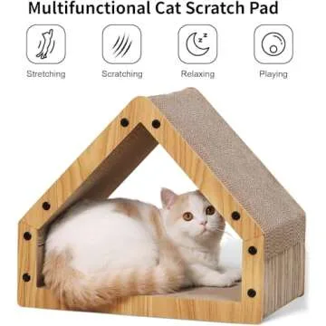 FUKUMARU Cat Scratcher House – Eco-Friendly Fun for Kittens