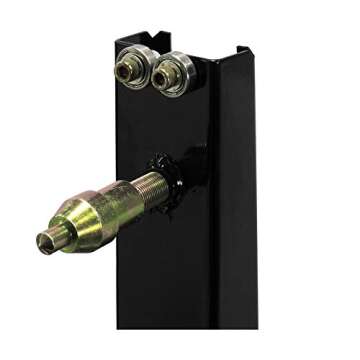 Pit Posse Motorcycle Rim Tire Wheel Balancer Balancing Spin Static Truing Stand – Adjustable Centering Cones, Frame Rails and Legs – Accurate – 5 Year Warranty