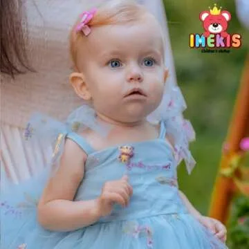 IMEKIS Sweet Birthday Dress for Baby Girls