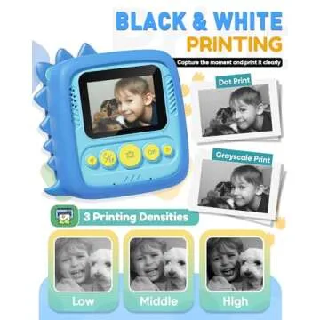 Prysyedawn Kids Instant Print Camera for Ages 3-8