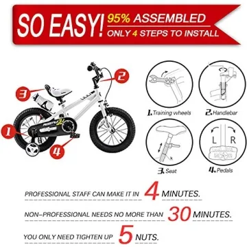 RoyalBaby Kids 16 Inch BMX Bike for Ages 4-7