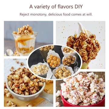 hxoity Football Shape Mini Air Popcorn Popper for Home