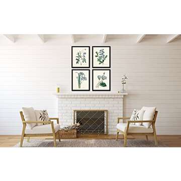 Botanical Print Set No. 20, Botanical Prints, Wall Art Prints, Vintage Wall Art, Vintage Wall Decor,...