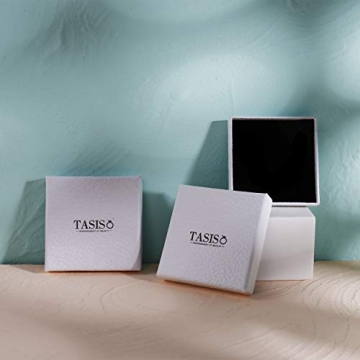 Tasiso Dainty Silver Choker Necklace Simple Necklace for Women Minimalist Circle Chain Necklaces Open Circle Choker Necklace 15mm