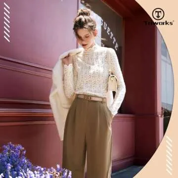 TRIWORKS Reversible Leather Belt for Women with Gold Buckle