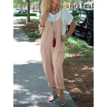 Cicy Bell Women’s Summer Casual Jumpsuit with Adjustable Straps