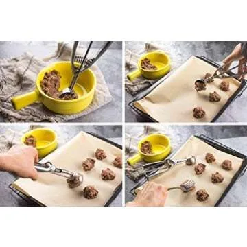 JSDOIN Cookie Scoop Set - Ergonomic & Durable 3 PCS