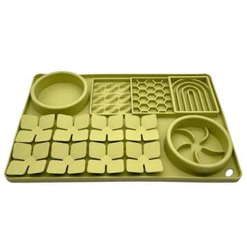 Evenco Slow Feeder Bowl, Silicone Lick Mat with Suction Cups for Dog Cat, Snuffle Mat for Pet Smell ...