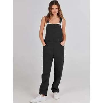 ANRABESS Women's Adjustable Strap Denim Overalls for Summer