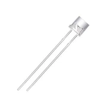 CHANZON 100 pcs 5mm White Flat Top LED Diode Lights (Clear Transparent Lens) Bright Lighting Bulb Lamps Electronics Components Indicator Light Emitting Diodes