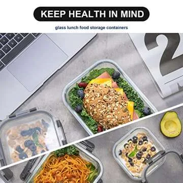 Coccot 20 Piece Glass Food Storage Containers Set