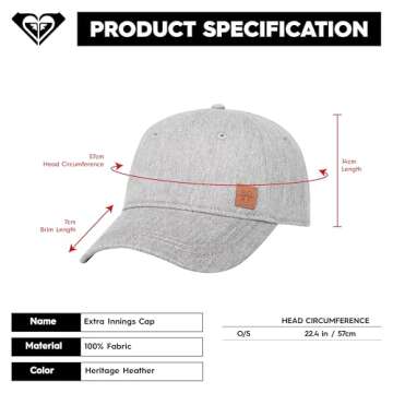 Roxy Women's Extra Innings Baseball Cap - Stylish and Eco-Friendly