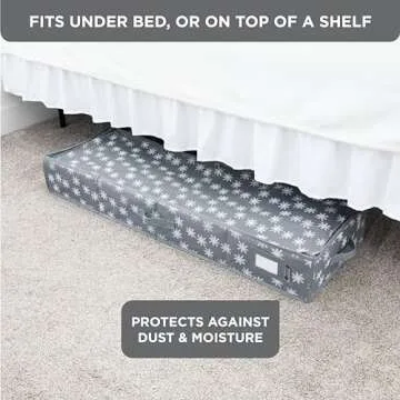 Wrapping Paper Storage Container – Fits up to 27 Rolls 1 3/8” Diam. - Underbed Gift Wrap Organizer Bags, Wrapping Paper Rolls, Ribbon, and Bows - Under Bed- Durable Material 600D - Up to 40" Rolls