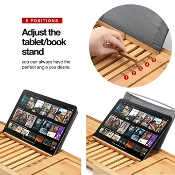 Luxury Foldable Bathtub Tray Caddy for Relaxation and Functions