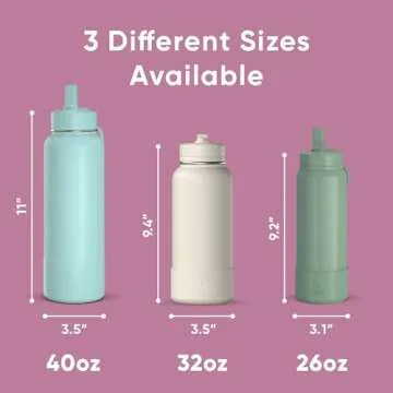 Hydrapeak 32oz Insulated Water Bottle, Keeps Drinks Cold 24hrs
