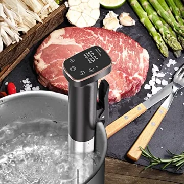 Sixfivsevn Sous Vide Cooker, Sous Vide Machine 1100 W, Immersion Circulator Precisional Cooker with Touch Control, Accurate Temperature, Ultra-quiet, IPX7 Waterproof, Fast Heating and Time Control