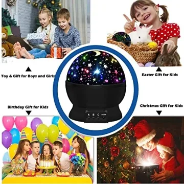 Star Projector Night Light for Kids Age 3-8