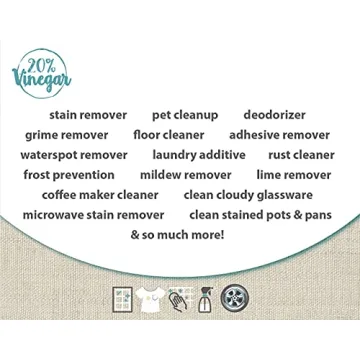 20% Strong White Vinegar for Natural Multi-Use Cleaning