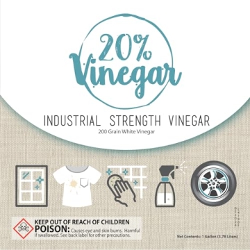 20% Strong White Vinegar for Natural Multi-Use Cleaning