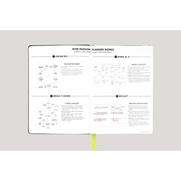 Passion Planner Medium Undated for Goal Setting and Reflection