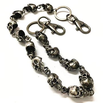 Men's Punk Heavy Skull Wallet Chain for Unique Style
