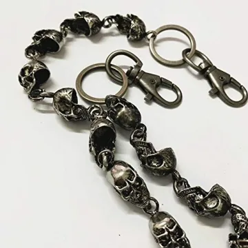 Men's Heavy Skull Wallet Chain for Unique Style