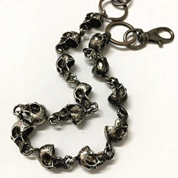 Men's Heavy Skull Wallet Chain for Unique Style