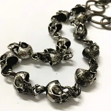 Men's Heavy Skull Wallet Chain for Unique Style