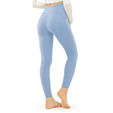 JOYSPELS Smooth Feeling Maternity Leggings Over The Belly with Pockets Workout Pregnancy Leggings Li...