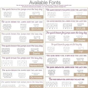 Personalized Cuff Bracelet 5"-8" long in Sterling Silver, Aluminum, Bronze, Nickel, Gold, or Copper, 5-8" Long