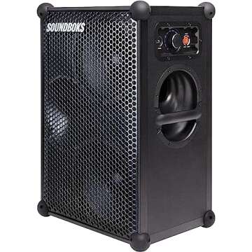 SOUNDBOKS (Gen. 3 – Loudest Portable Bluetooth Speaker – Performance Speaker with Rechargeable Battery – Wireless and Water Resistant – 40 Hour Battery Life – 126dB (Black)​