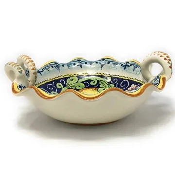 Ceramic Serving Bowl Italian Hand-Painted Home Decor