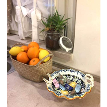 Ceramic Serving Bowl Italian Hand-Painted Home Decor