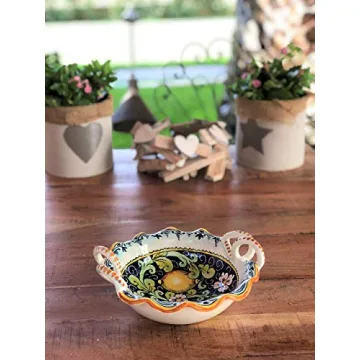 Ceramic Serving Bowl Italian Hand-Painted Home Decor
