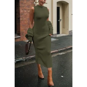 PRETTYGARDEN Women’s Cozy Two Piece Maxi Outfit for Fall