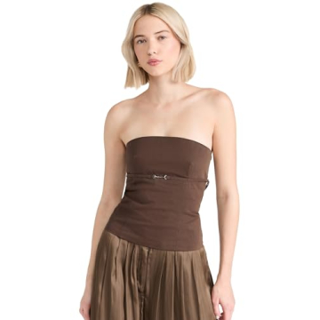 Lioness Women's Allure Strapless Top in Chocolate Brown