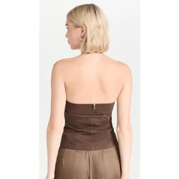 Lioness Women's Allure Strapless Top in Chocolate Brown