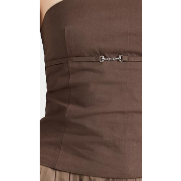 Lioness Women's Allure Strapless Top in Chocolate Brown