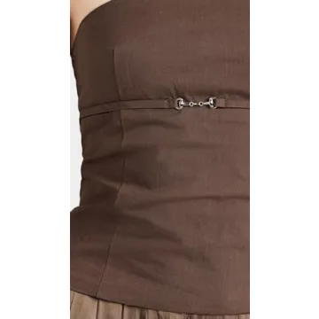 Lioness Women's Allure Strapless Top in Chocolate Brown