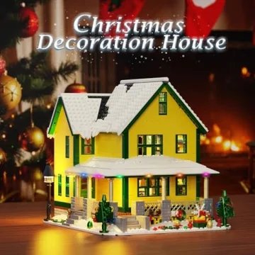 Christmas House Building Set with Light for All Ages